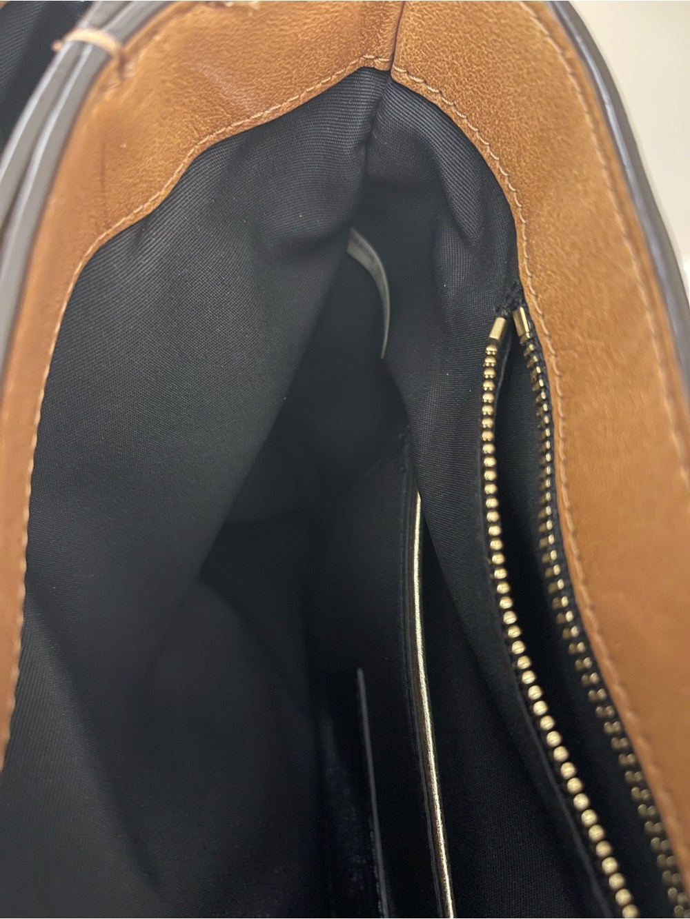 Authentic Coach Cognac Leather Tote with Double Handles - Picture 3 of 5